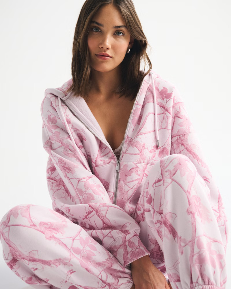 Women's Sunday Hooded Full-Zip | Women's Tops | Abercrombie.com | Abercrombie & Fitch (US)