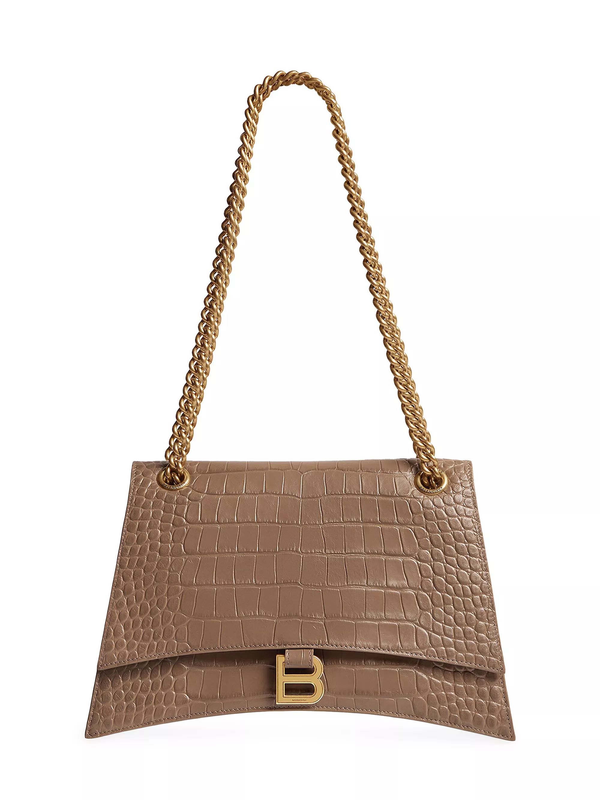 Crush Medium Chain Bag Crocodile Embossed Shoulder Bag | Saks Fifth Avenue
