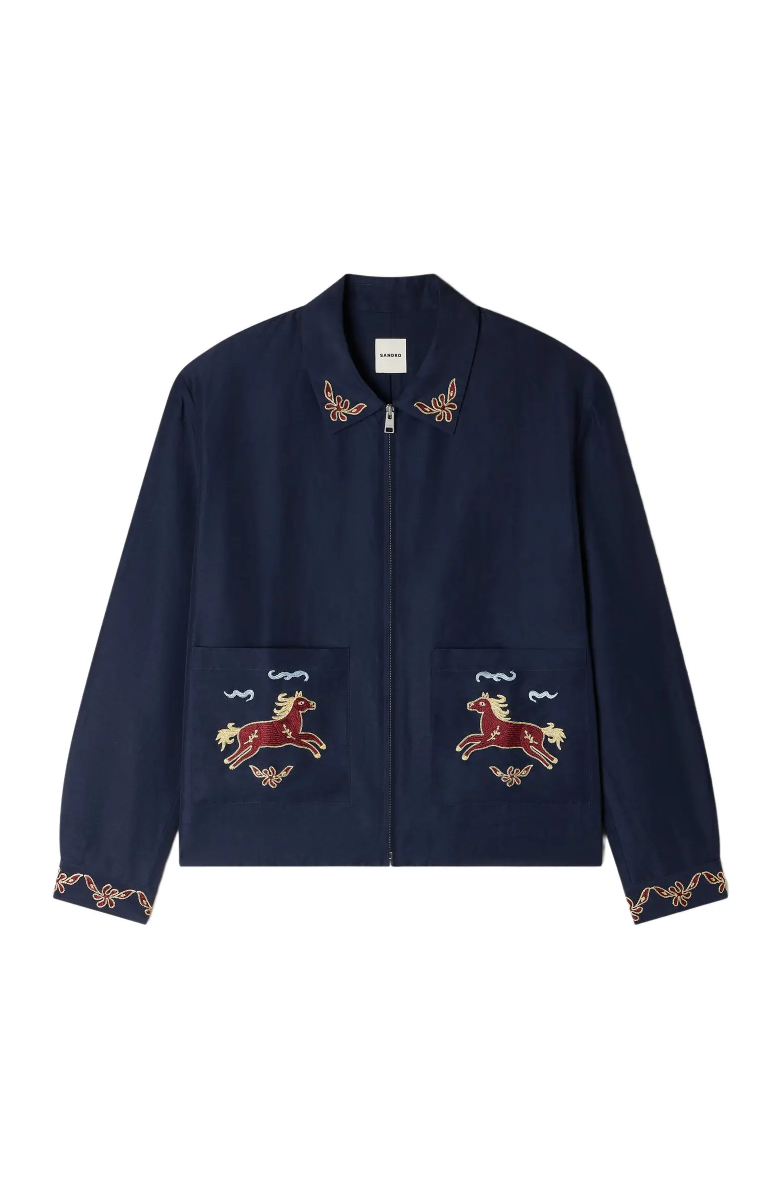 Embroidered wing collar jacket | Nordstrom