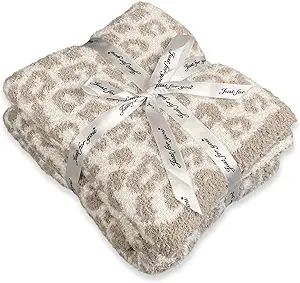 Luxury Fleece Leopard Throw Blanket Super Soft Lightweight Washable Blanket for Chair, Sofa, Couc... | Amazon (US)