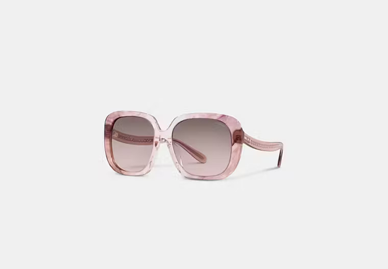 Sculpted Signature Square Frame Sunglasses | COACH® | Coach (US)