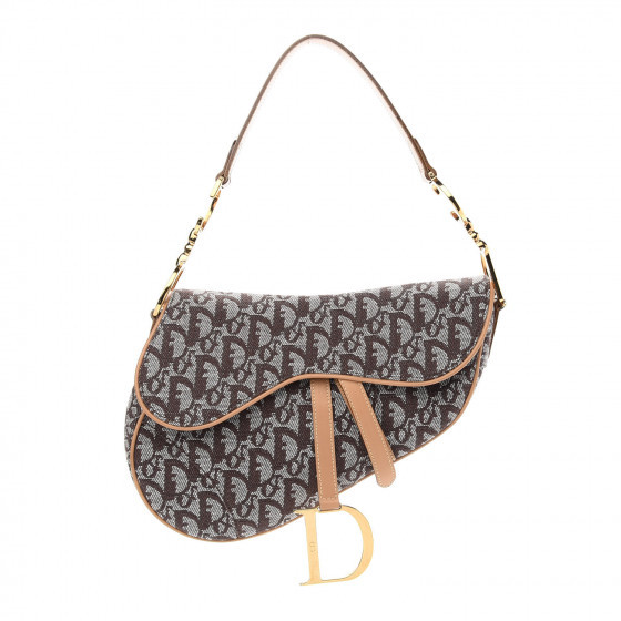 CHRISTIAN DIOR Monogram Saddle Bag Brown | Fashionphile