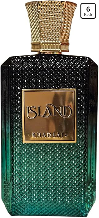 KHADLAJ Island Extrait De Parfum, Luxury Fragrance in Emerald Green Glass Bottle with Gold Cap, P... | Amazon (US)