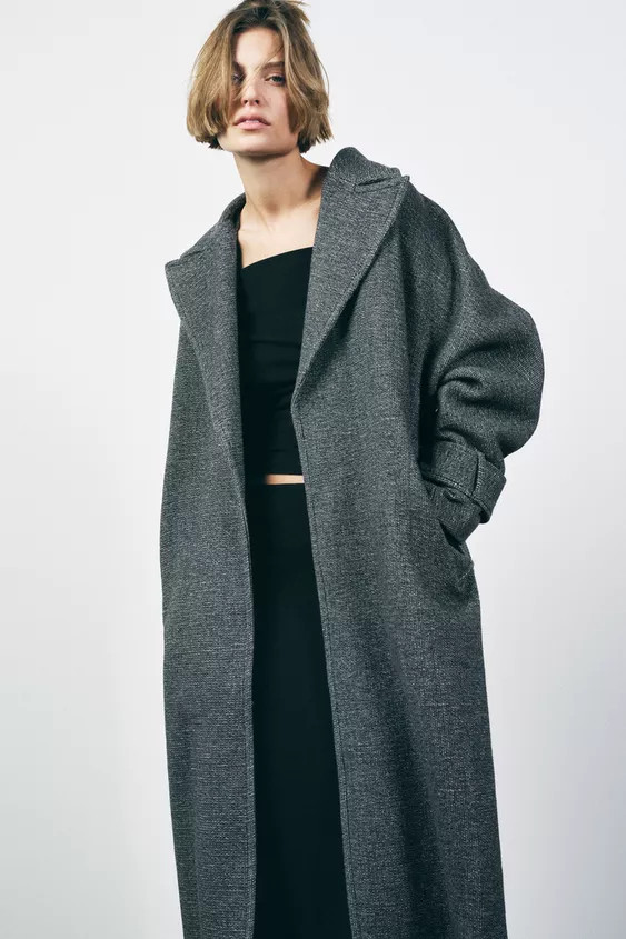 ZW COLLECTION WOOL BLEND COAT | Zara UK