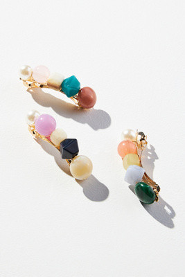 Mixed Bead Barrette Set | Anthropologie (US)