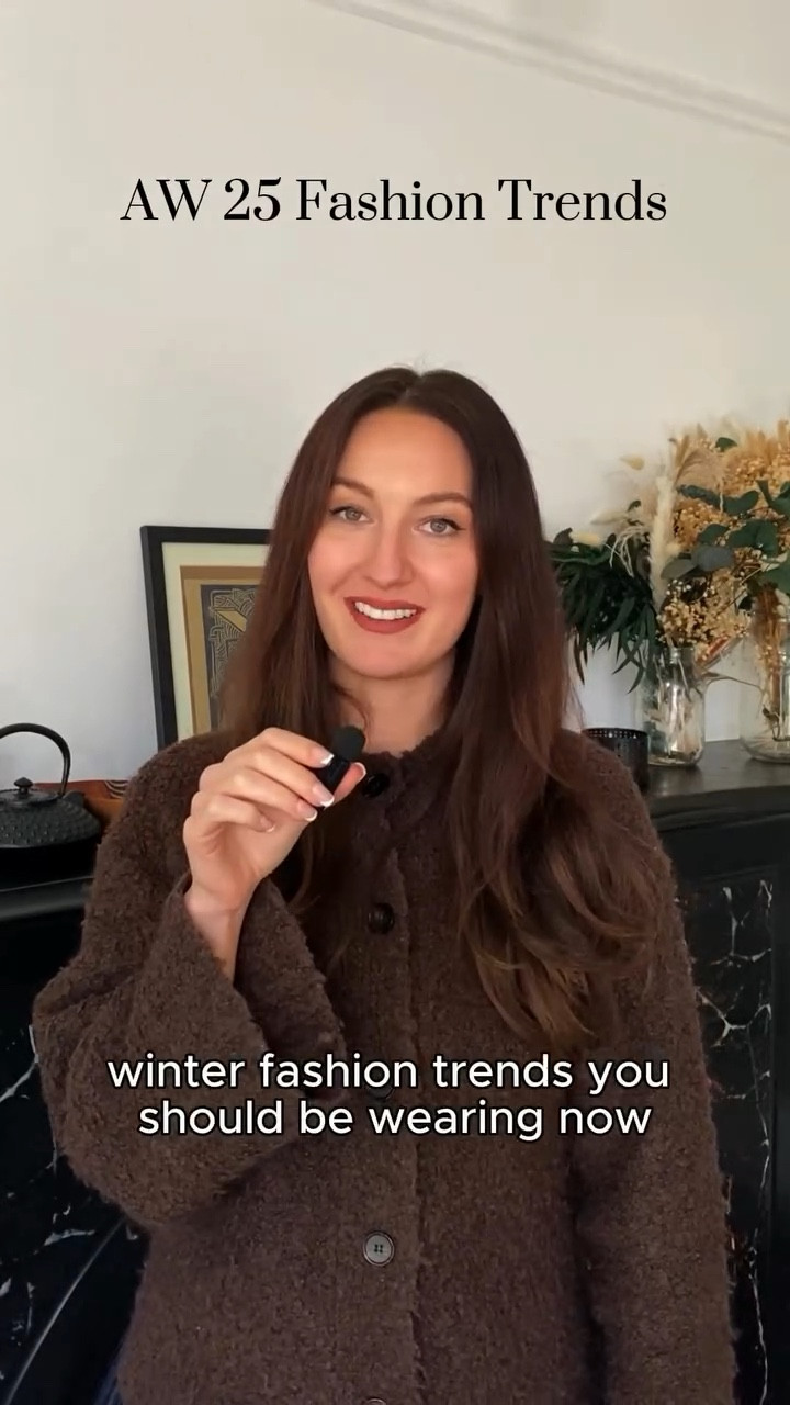 The 3 major trends for AW25 to wear now: 

1: Intimates: essentially wearing lacy, silky lingerie-style pieces as ready-to-wear. A lot of influencers have been wearing the brand @shopdoen, who do this really well. 

1. slouchy boots: So excited these are back but at  we saw them at Balmain and Isobel Marant, however they’re not tight they’re very slouchy, oversized, bucaneer pirate style boots in buttery leather or suede. 

3: Brown: no surprise is again a huge trend, but it’s head to toe brown, wearing rich chocolatey shades, but all over, so not mixing with creams. 

Shop my quick edit of the pieces in this video here https://liketk.it/5qBao or comment EDIT and I’ll message them to you 🫶🏼
 
#fashiontrends #WinterOutfits #EffortlessStyle #ChicLayering #WardrobeEssentials #BlazerStyle #SmartCasual #FashionInspo #StyleEdit #SheerLuxe #AutumnStyle #FallFashion #LTKFall #LTKEdit