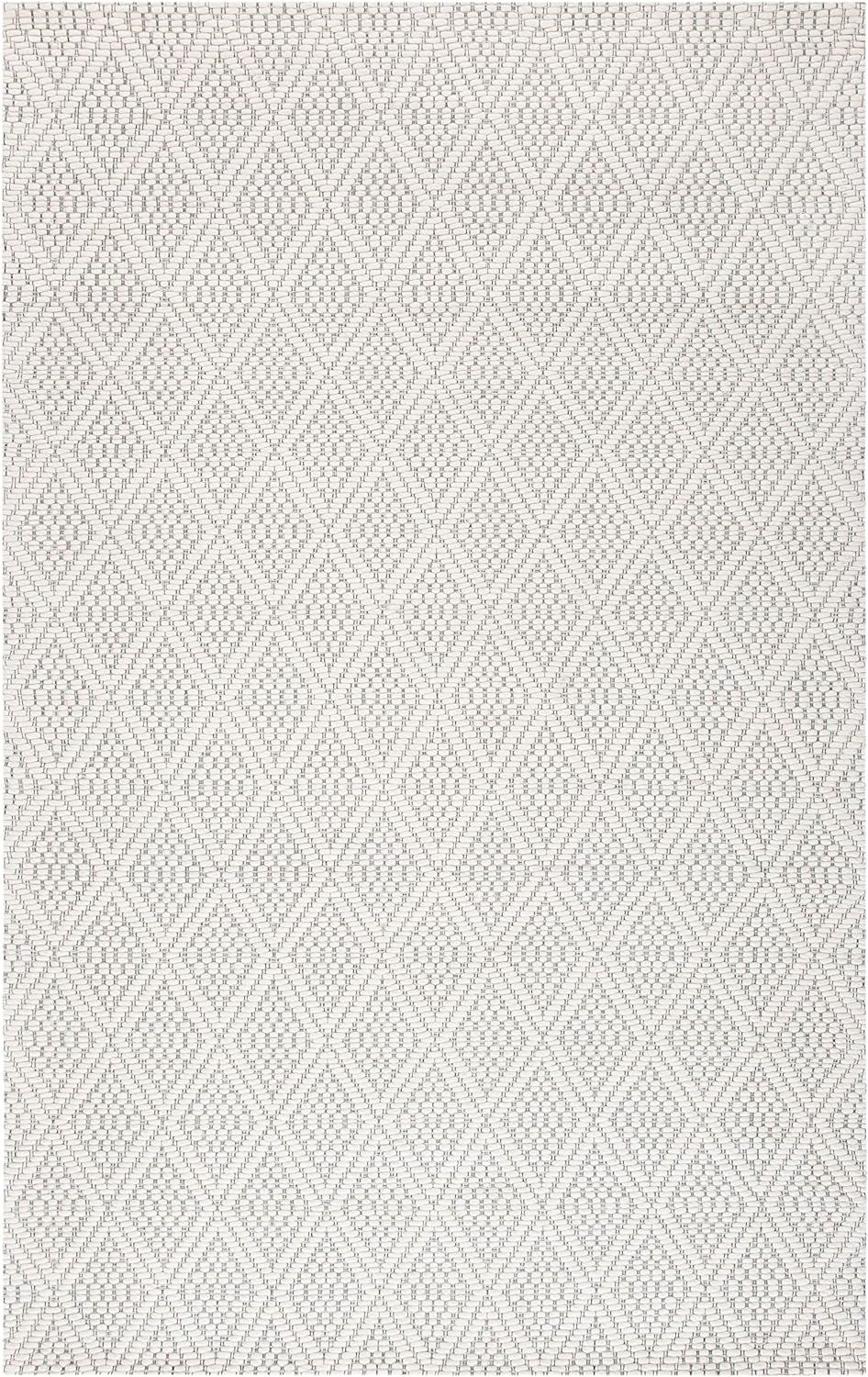 SAFAVIEH Marbella Collection Area Rug - 5' x 8', Ivory, Handmade Wool, Ideal for High Traffic Are... | Amazon (US)