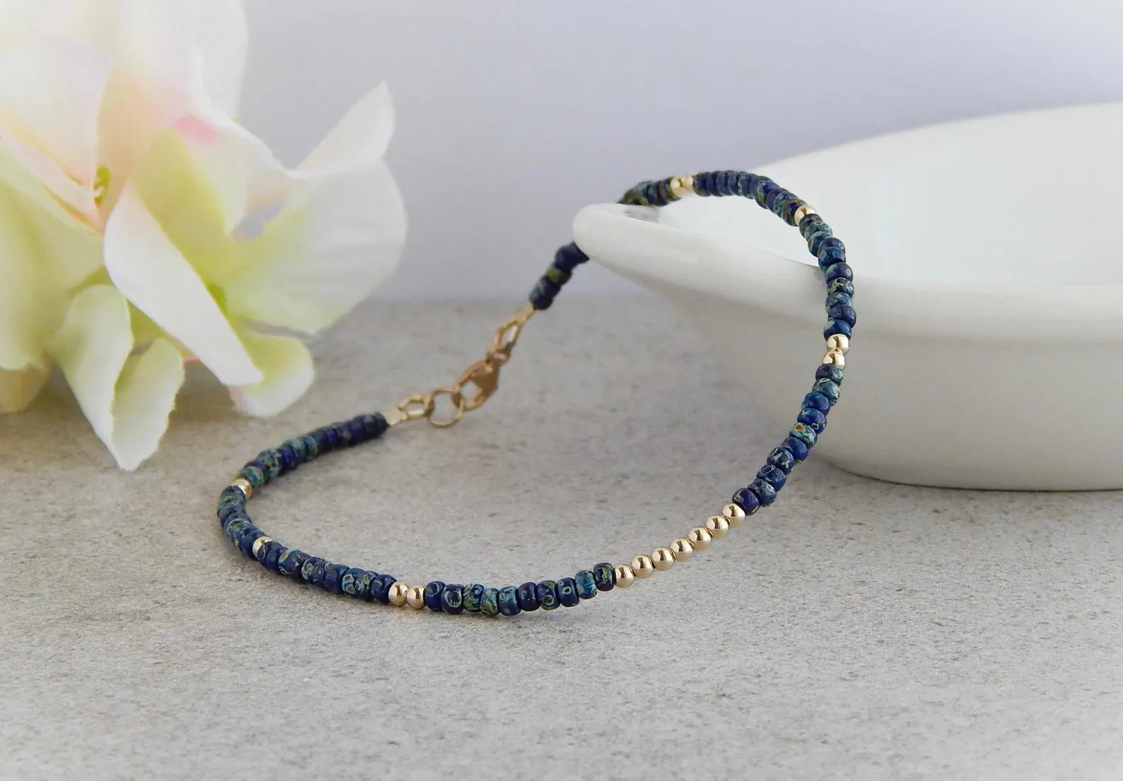 Gold Anklet for Women, Boho Ankle Bracelet, Waterproof Anklet, 14k Gold Ankle Bracelet | Etsy (US)