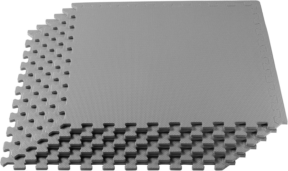 We Sell Mats 3/8 Inch Thick Multipurpose Exercise Floor Mat with EVA Foam, Interlocking Tiles, An... | Amazon (US)