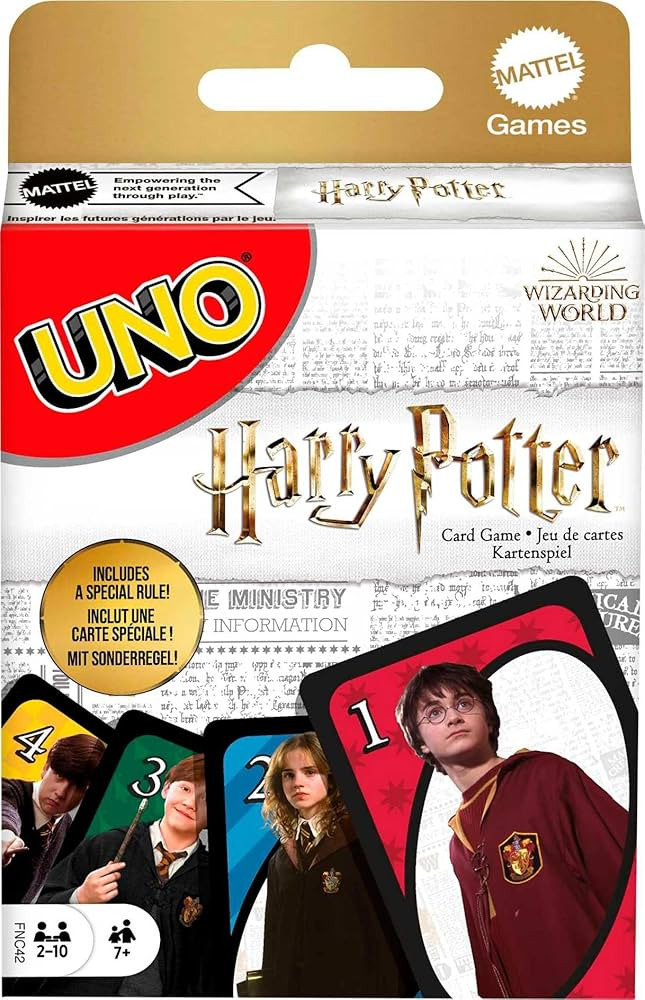 Mattel Games UNO Harry Potter Card Game for Kids, Adults & Parties, Collectible Deck Based on Pop... | Amazon (US)