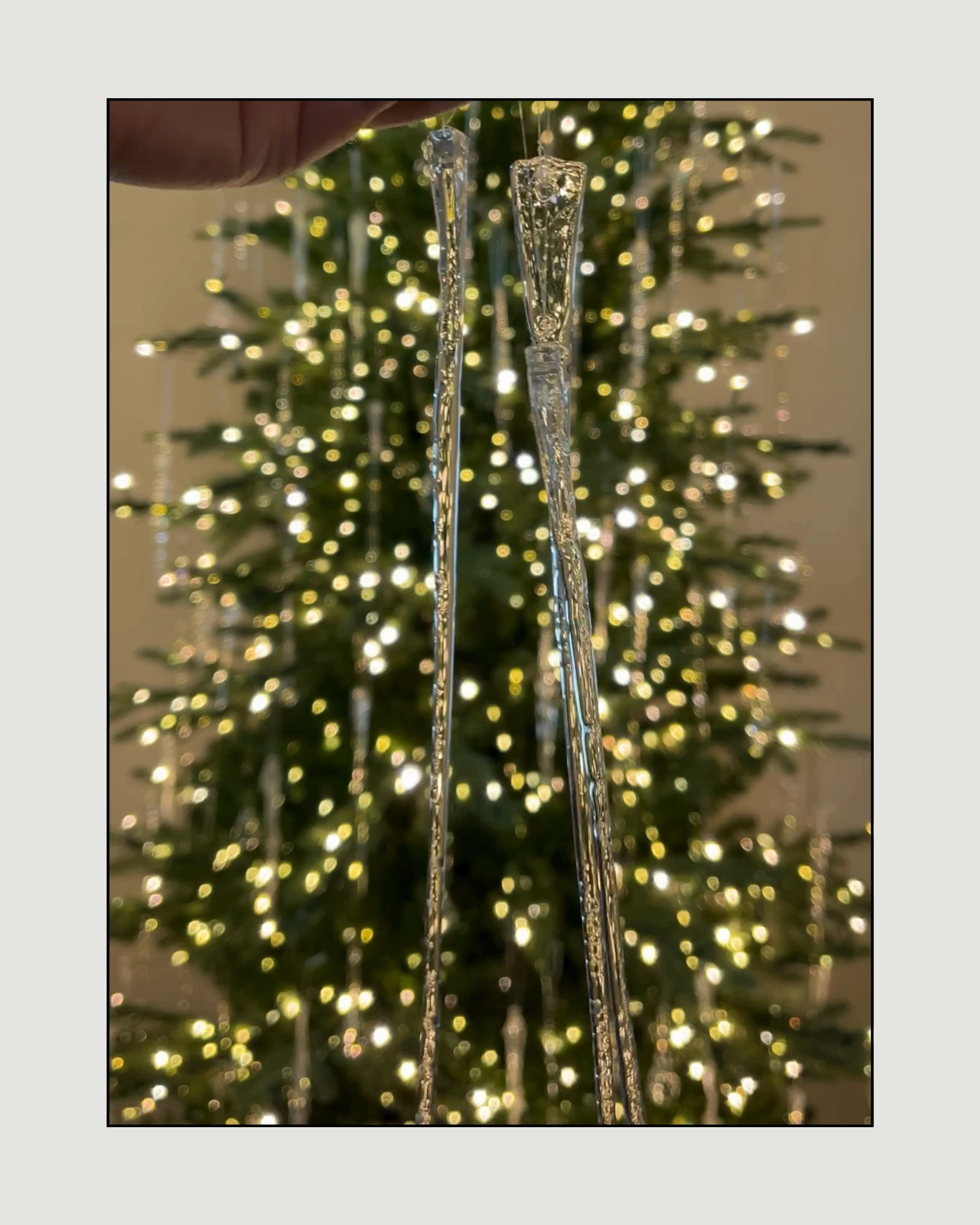 One of the questions I had asked all the time are what ornaments I used to create my icicle tree, so I’m breaking it down for you again!

I’ve used a different amount of each every single year. And last year probably added close to 100 more than I did the first year. This is one look where more is definitely better but it can get expensive so keep that in mind. 

The long icicle ornaments are great to put on the tips of your tree while the short are the perfect size to tuck into your tree. Variation is key!

Comment SHOP and I’ll send you a link to everything I used. I’ll also link some acrylic ornaments in case you want a more budget, friendly and toddler friendly option.

#LTKHoliday #LTKHome #LTKSeasonal