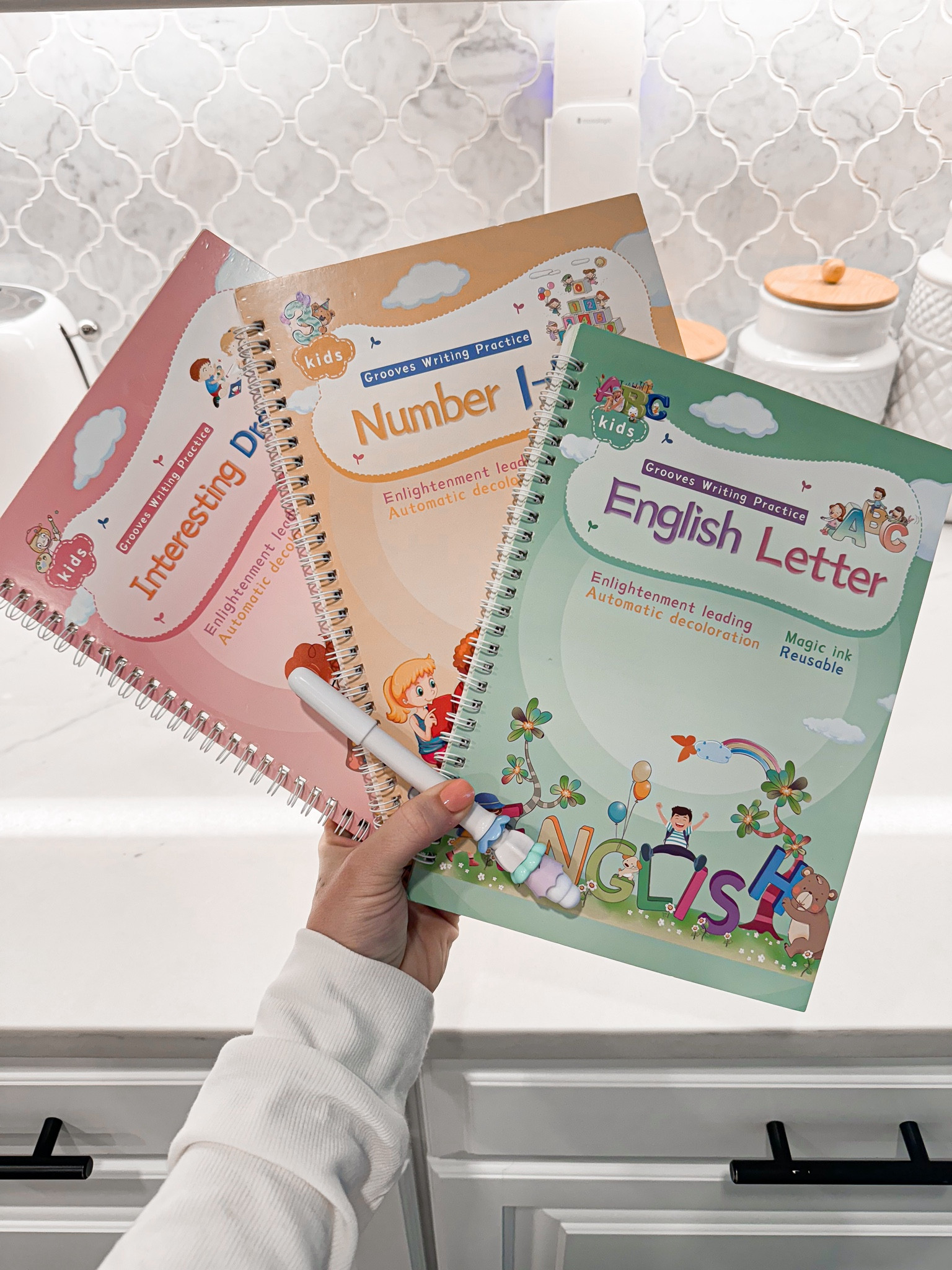 Fun learning track books! Love the indention it has as the child learns to trace and write to get the feeling of it 

#LTKkids