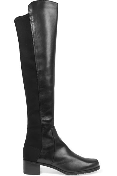 Reserve leather and stretch over-the-knee boots | NET-A-PORTER (UK & EU)