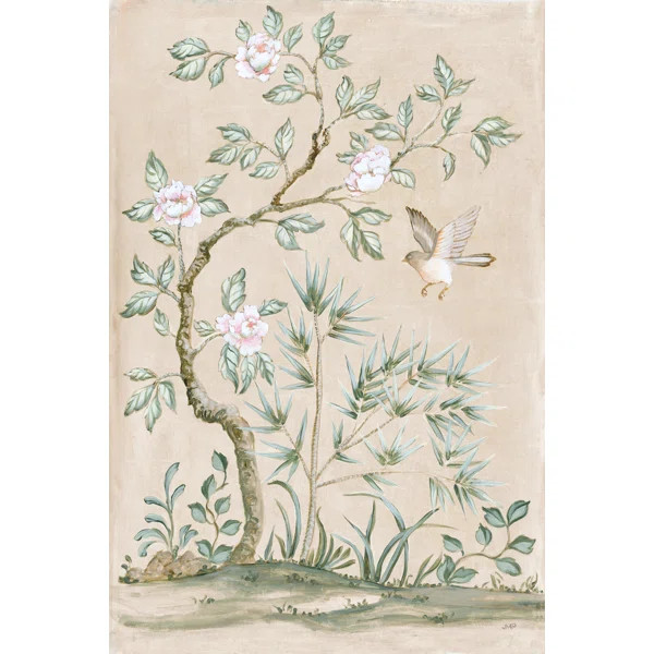 Spring Mural II Tan On Canvas by Julia Purinton Painting | Wayfair North America