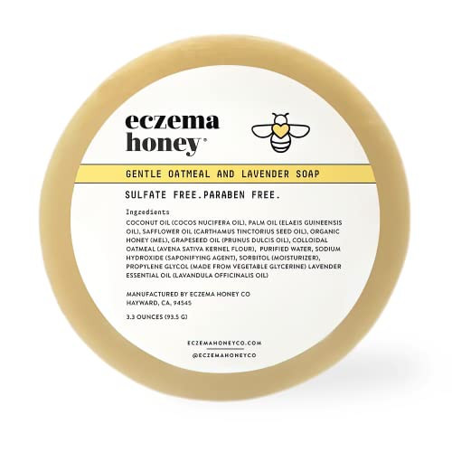 ECZEMA HONEY Gentle Oatmeal and Lavender Soap - Natural Eczema Body Wash - Daily Gentle Soap for Dry, Itchy, Sensitive, & Irritable Skin (3.3 Oz) | Amazon (US)