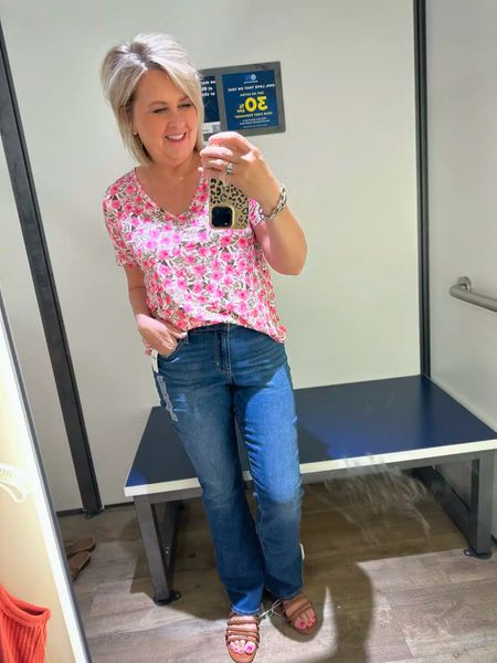 My tee is a size medium
Boot-Cut Jeans are size 10
Faux Leather Sandals are size 9

Casual outfit | work outfit | summer outfit 

#LTKsalealert #LTKFind #LTKunder50