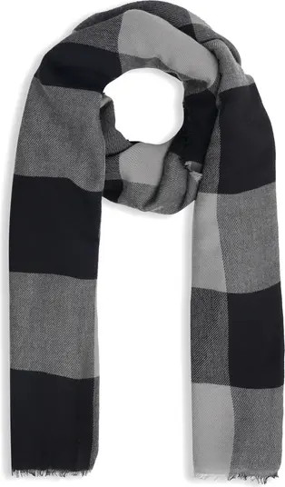 Buffalo Plaid Wool Blend Scarf | Nordstrom