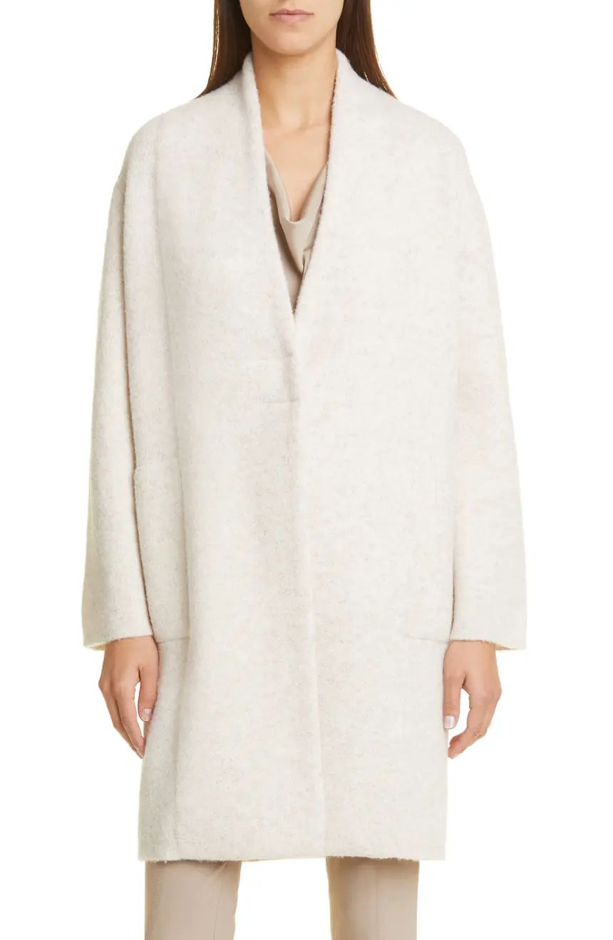 Bouclé Wool & Cashmere Cardigan Coat | Nordstrom