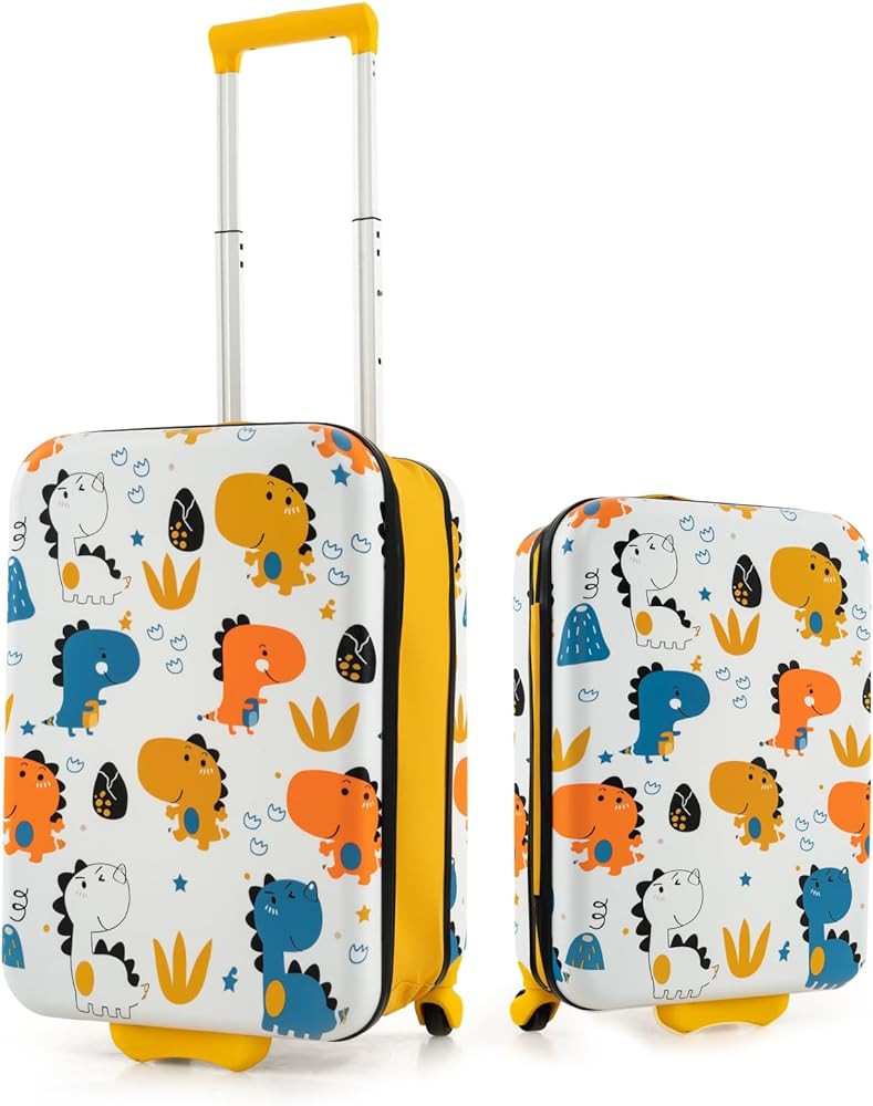 HONEY JOY Kids Luggage Set, 20 Inch Expandable Children Hardshell w/Telescoping Handle, Bottle Po... | Amazon (US)