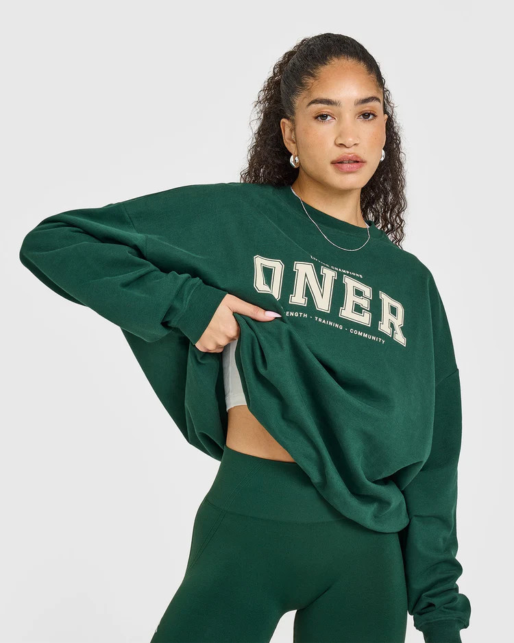 Oner Lightweight Sweatshirt 
 Racing Green | Oner Active (UK / US)