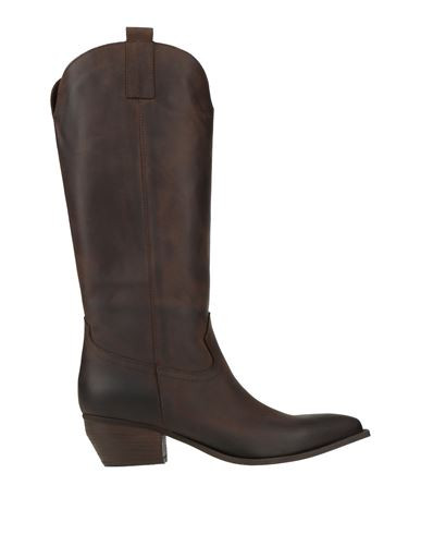 Accademia Woman Boot Dark brown Size 6 Leather | YOOX (US)