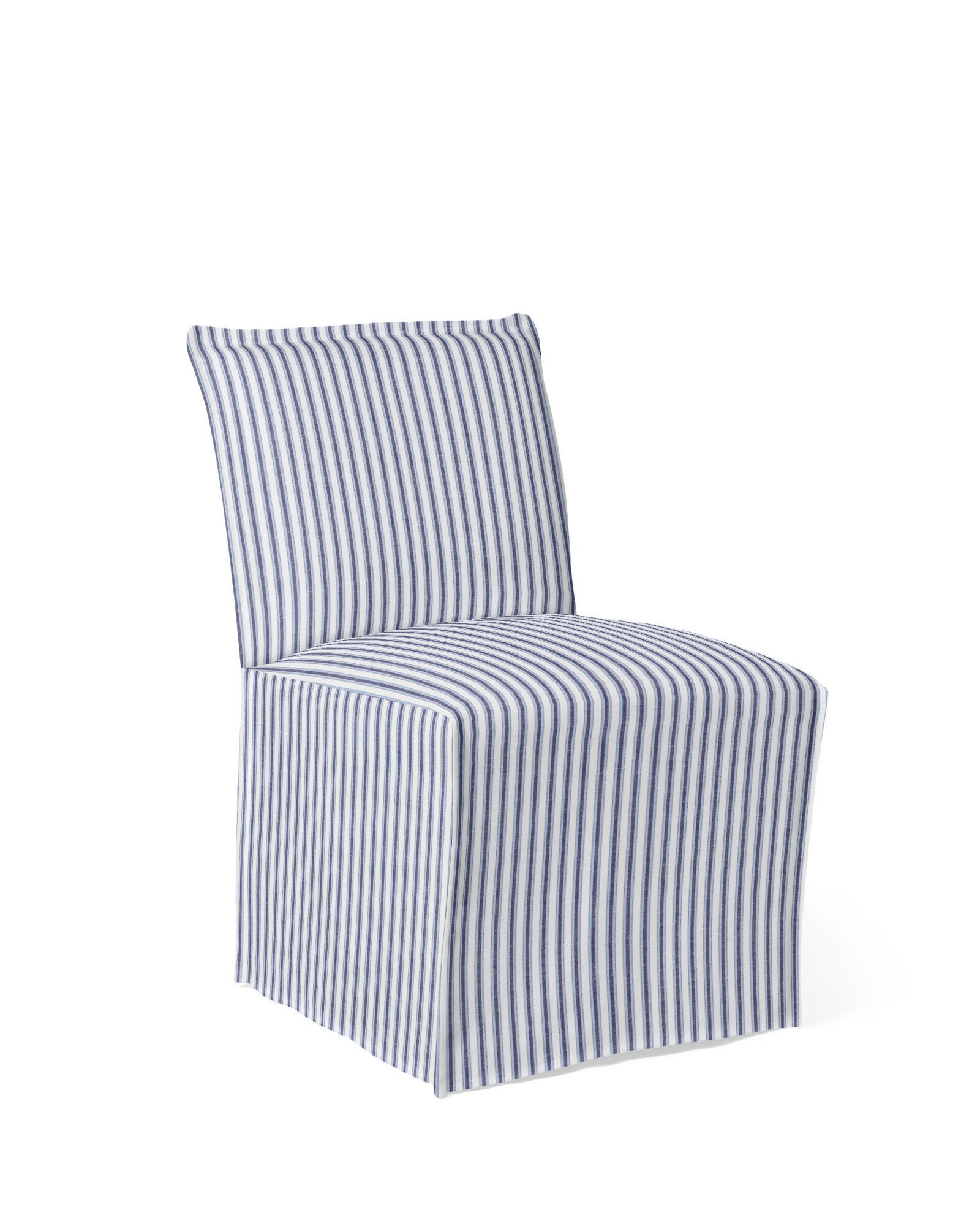 Sundial Dining Side Chair – White/Navy Perennials Dock Stripe | Serena and Lily