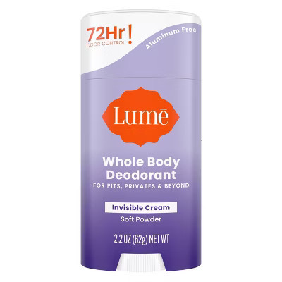 Lume Whole Body Women's Deodorant Invisible Cream Stick - Soft Powder Scent - 2.2oz | Target