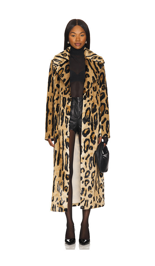 Show Me Your Mumu Miss Cindy Faux Fur Overcoat in Brown. Taglia L. Also in S. | Revolve Clothing (Global)