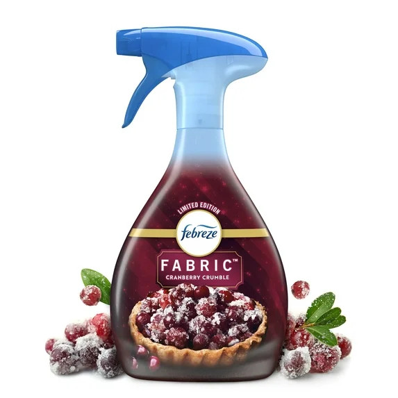 Febreze Fabric Spray Air Freshener, Odor-Fighting, Cranberry Crumble, 23.6 fl oz | Walmart (US)