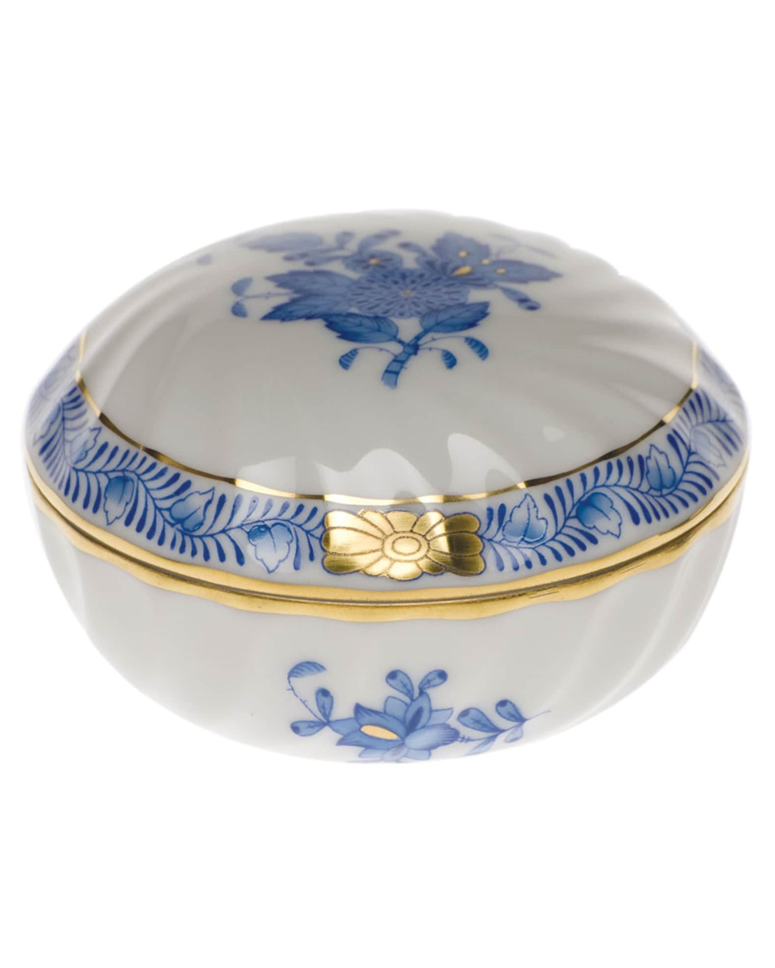 Chinese Bouquet Blue Ring Box | Neiman Marcus