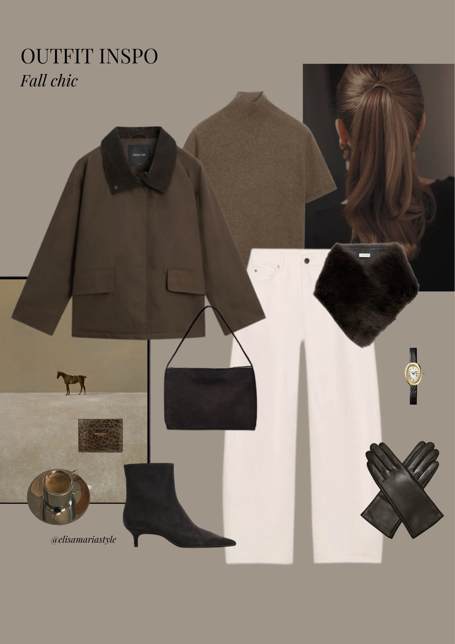 Chic fall outfit idea 🤎