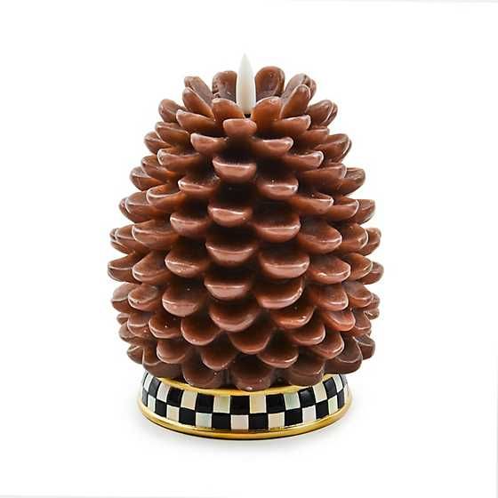 Pinecone Tall Flicker Candle | MacKenzie-Childs