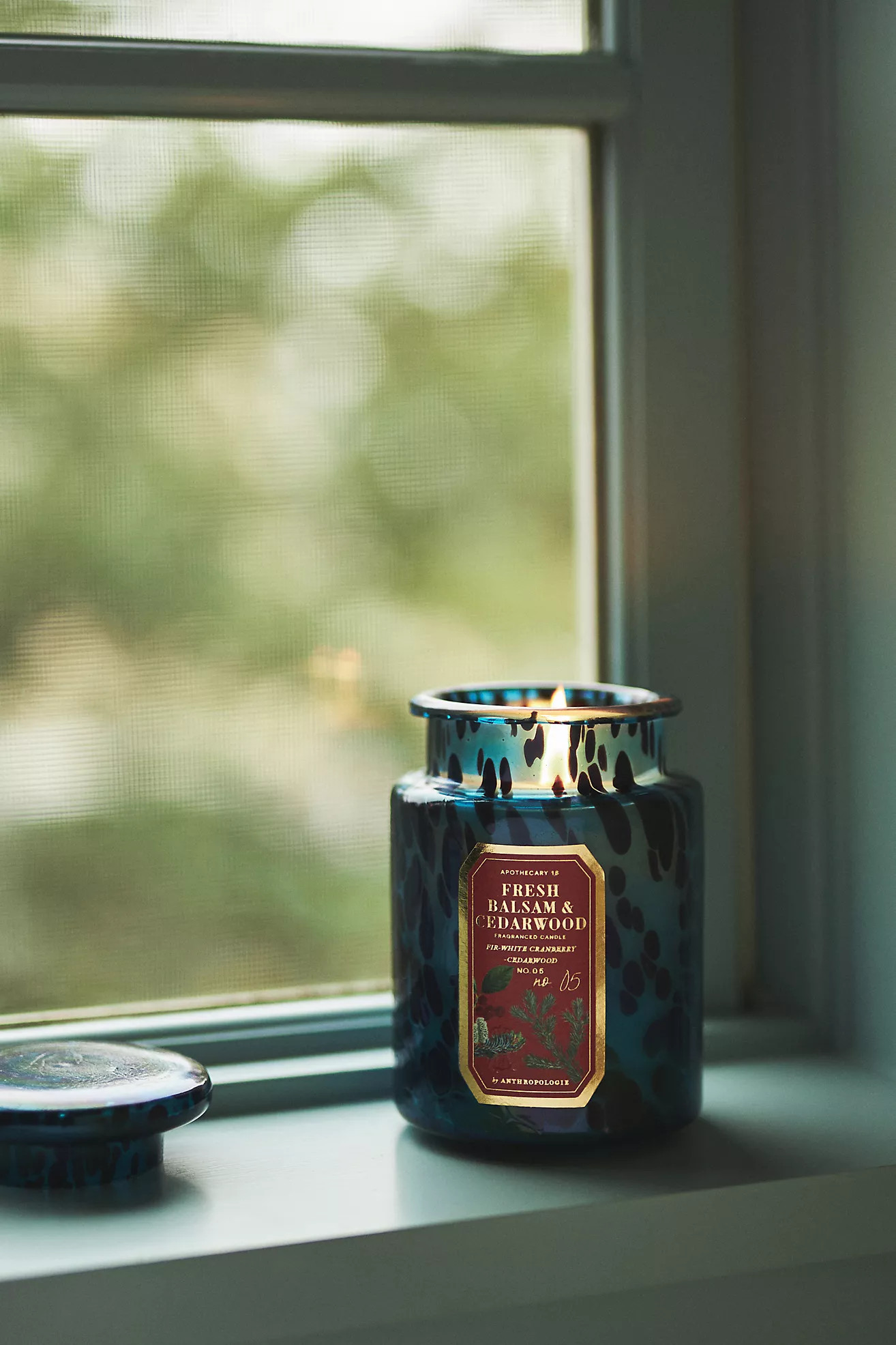 Apothecary 18 Woody Fresh Balsam & Cedarwood Glass Jar Candle | Anthropologie (US)