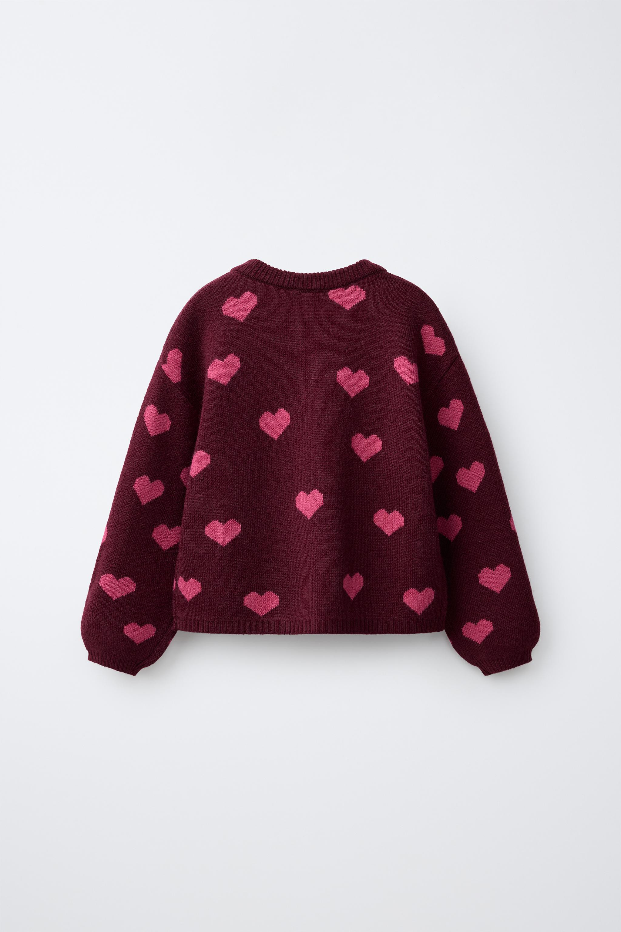 HEART PRINT CARDIGAN | Zara US