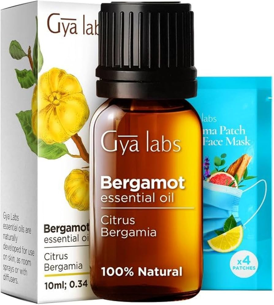 Gya Labs Bergamot Essential Oil for Diffuser 100% Natural Bergamot Oil for Skin Hair Shampoo Arom... | Amazon (US)