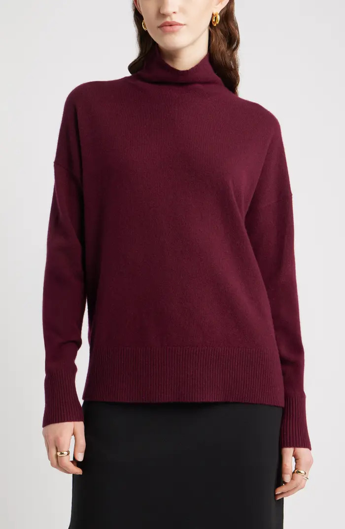 Oversize Cashmere Turtleneck Sweater | Nordstrom