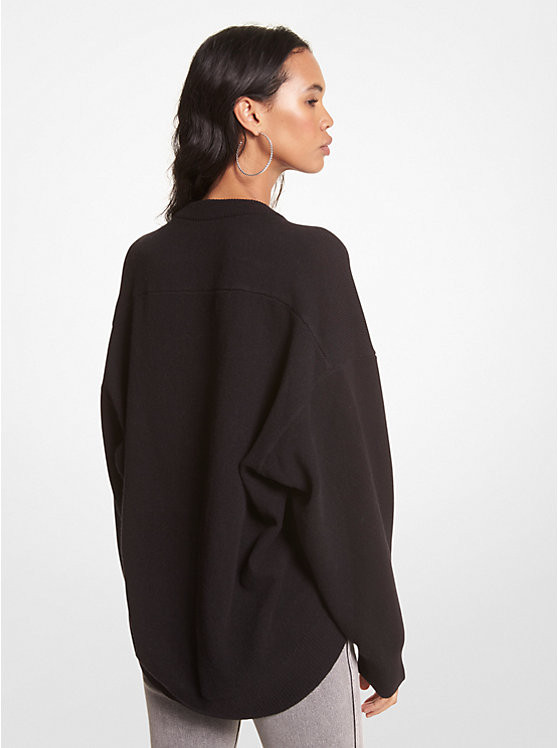 Wool and Cashmere Blend Sweater | Michael Kors | Michael Kors US