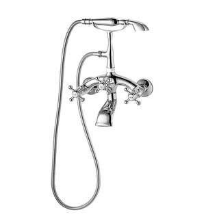 ROSWELL Juniper 3-Handle Wall-Mount Roman Tub Faucet in Chrome-106225-BTF-PC - The Home Depot | The Home Depot