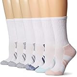 Amazon Essentials Women's Performance Cotton Cushioned Athletic Crew Socks, 6 Pairs | Amazon (US)