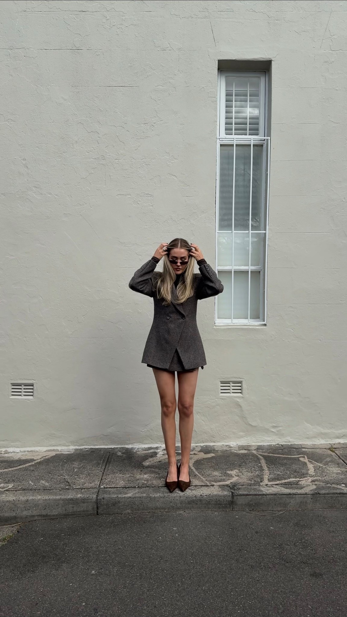 I sizes up to a 10 in the blazer and sized down to a 6 in the skirt for a micro mini look 🤎

#LTKstyletip #LTKspring #LTKaustralia