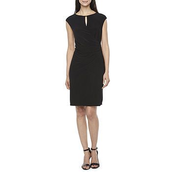 Black Label by Evan-Picone Short Sleeve Sheath Dress | JCPenney