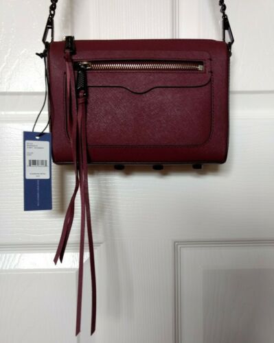 ?REBECCA MINKOFF Avery Saffiano Leather Crossbody Bag Chain Strap Bag NWT  | eBay | eBay AU