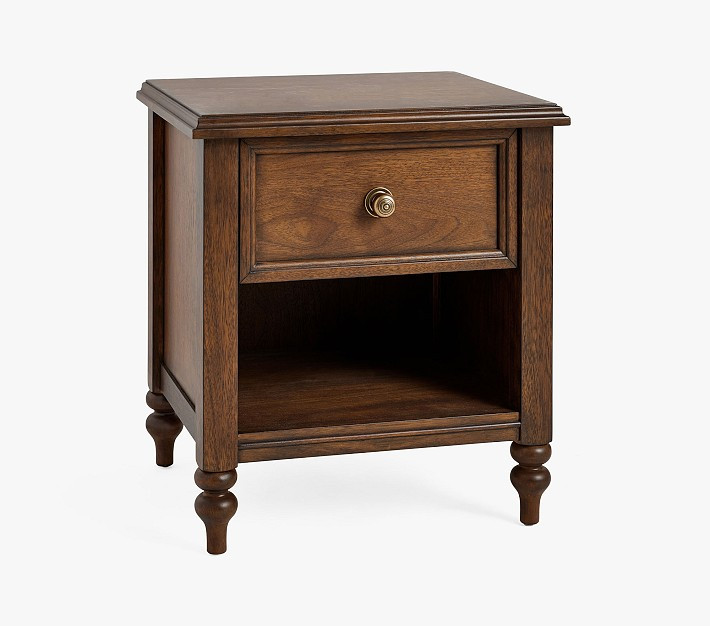 Chris Loves Julia Turned Wood Nightstand | Pottery Barn Kids