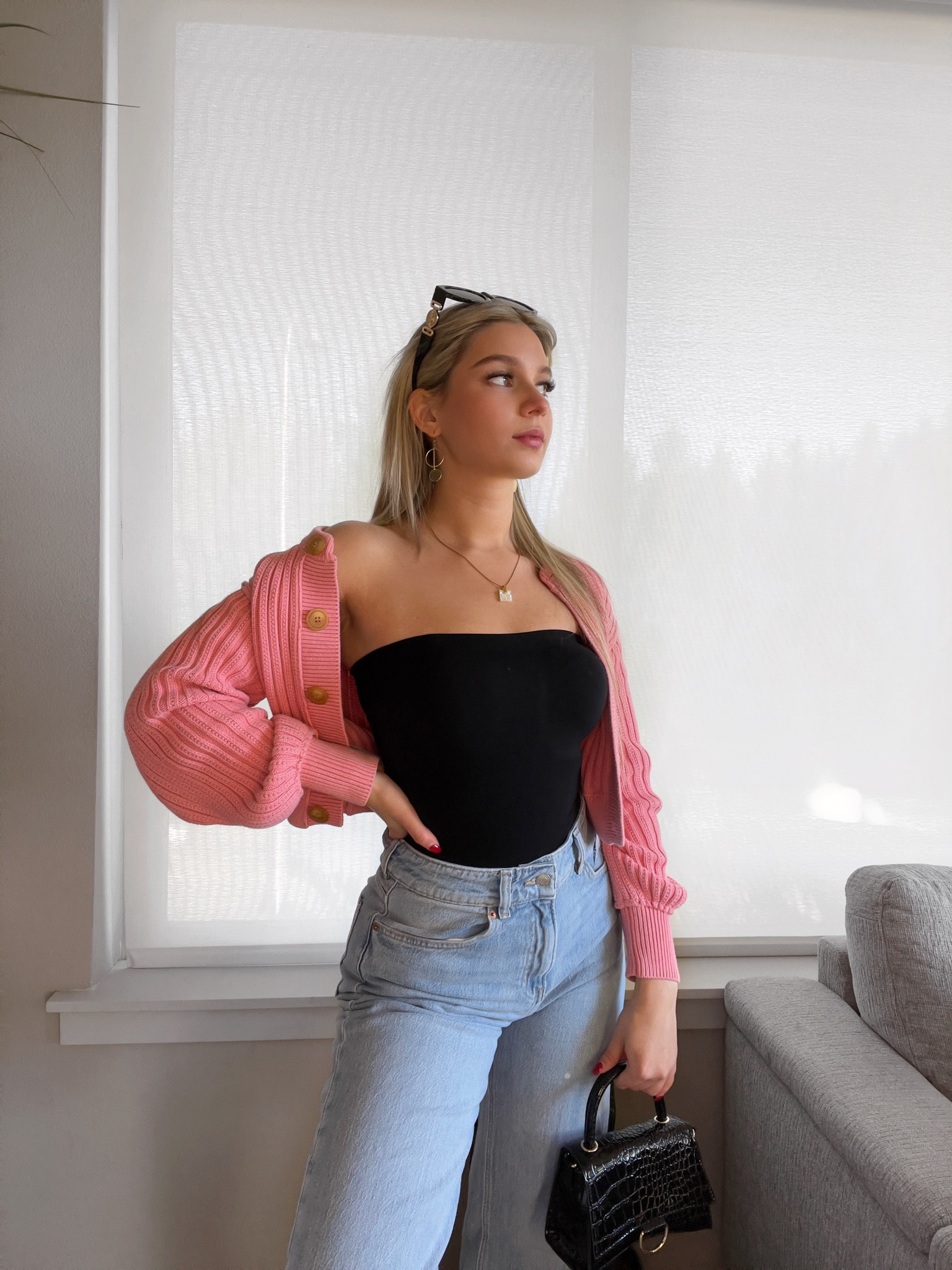 Shapewear is now something you can wear as part of your outfit. Feel comfortable in your body and stylish by pairing this balck bodysuit shapewear with your favorite jeans and a cute cardigan. This cardigan is from free people all yours cardigan. 

#LTKstyletip #LTKGiftGuide #LTKmidsize