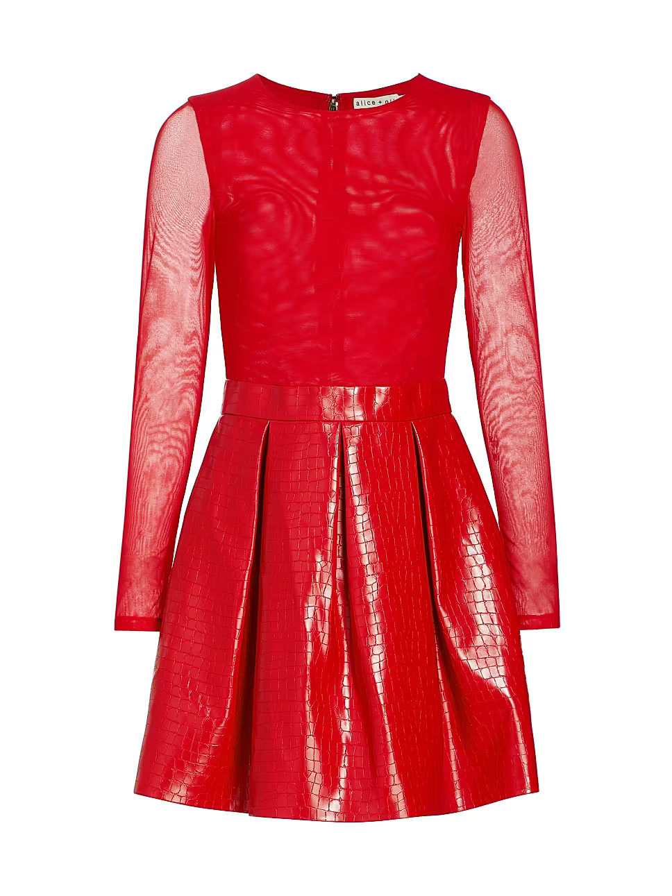 Chara Faux Croc Mini Dress | Saks Fifth Avenue