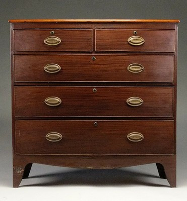 NICE FEDERAL MAHOGANY BOW FRONT CHEST OF DRAWERS.  | eBay | eBay US