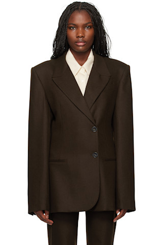 Brown Morrison Crossover Blazer | SSENSE