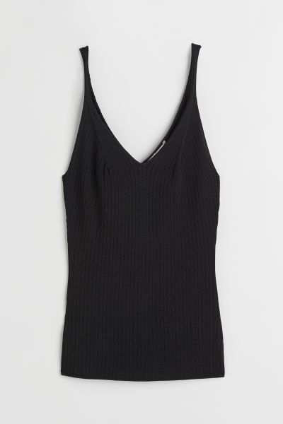 Rib-knit Tank Top | H&M (US)