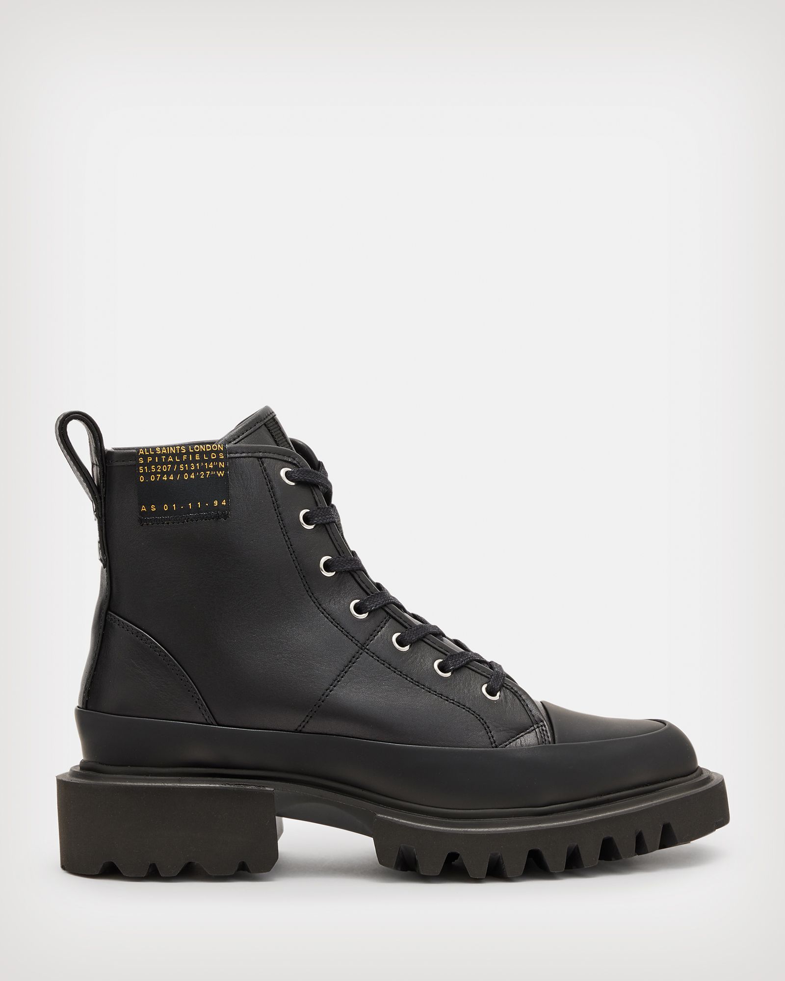 Myla Leather Combat Boots | AllSaints US