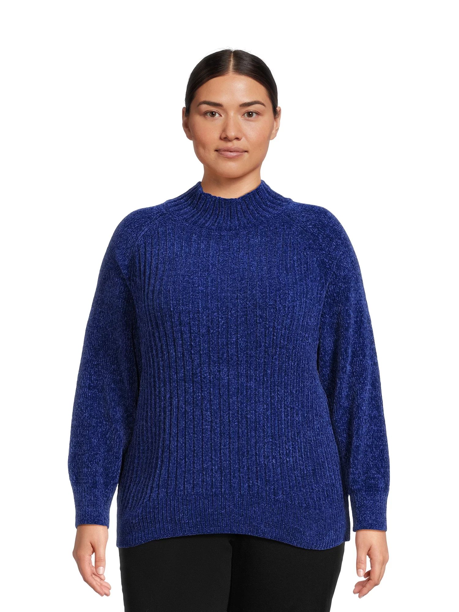 Terra & Sky Women's Plus Size Chenille Sweater, Sizes 0X-4X - Walmart.com | Walmart (US)